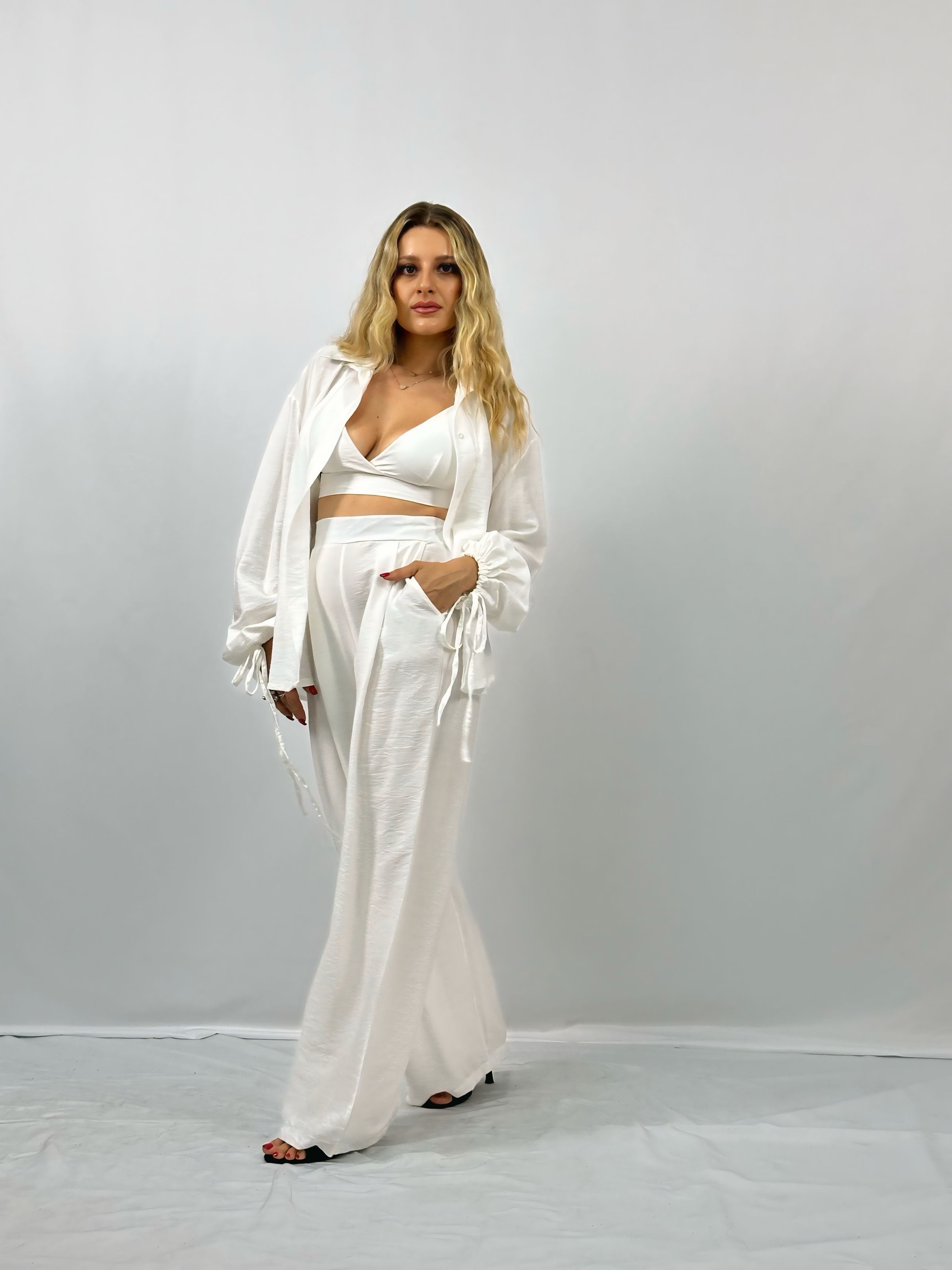 COORDINATO 3 PZ LINO