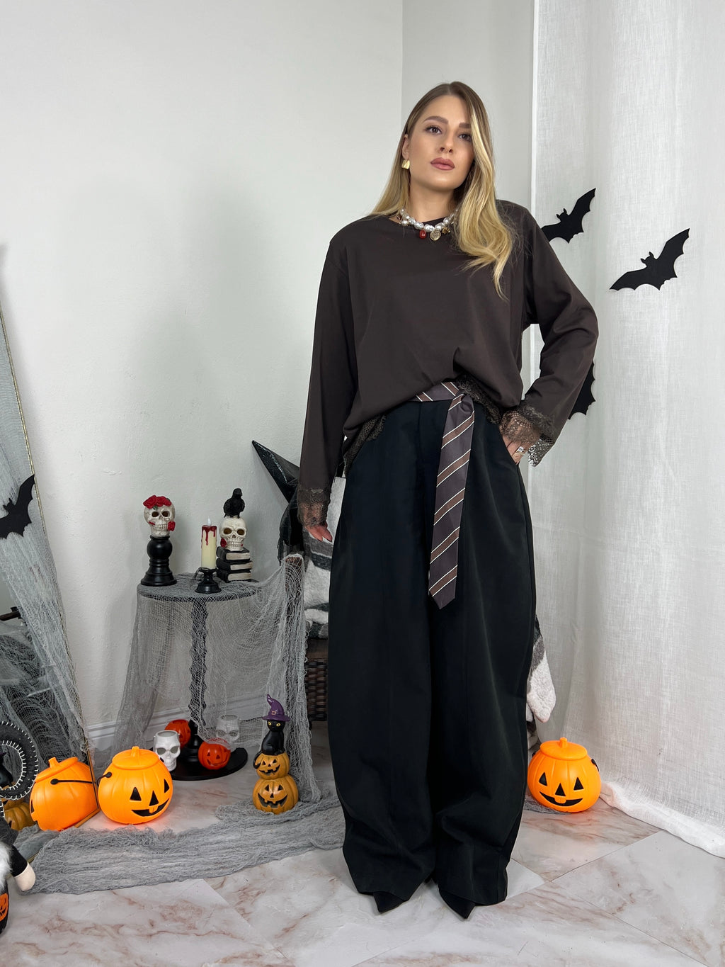 PANTALONE CRAVATTA GREYS