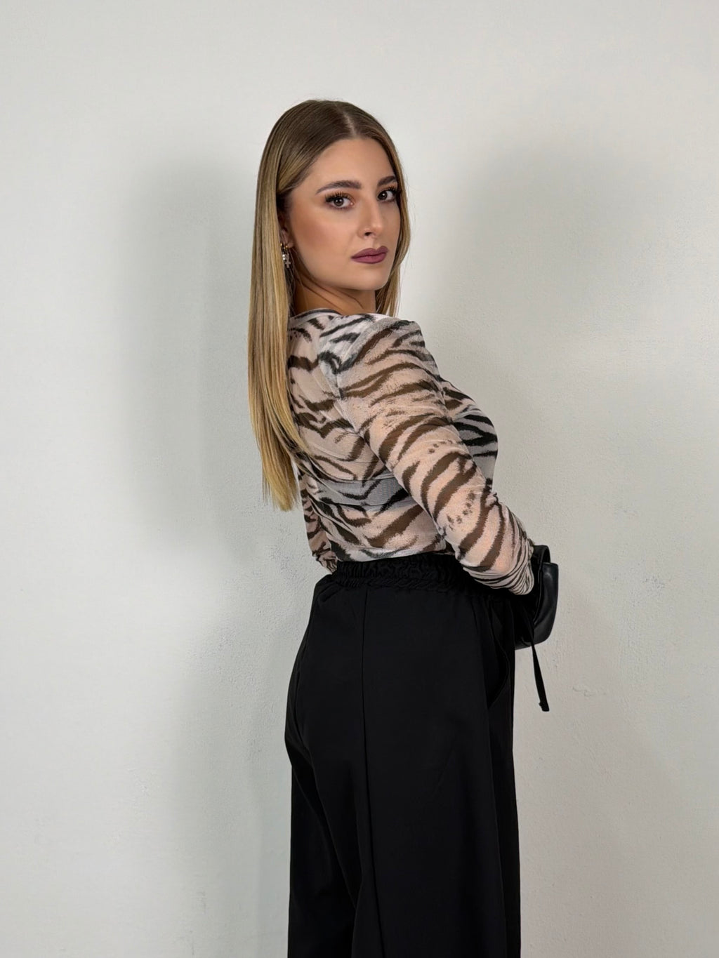 MAGLIA VELATA ZEBRATA