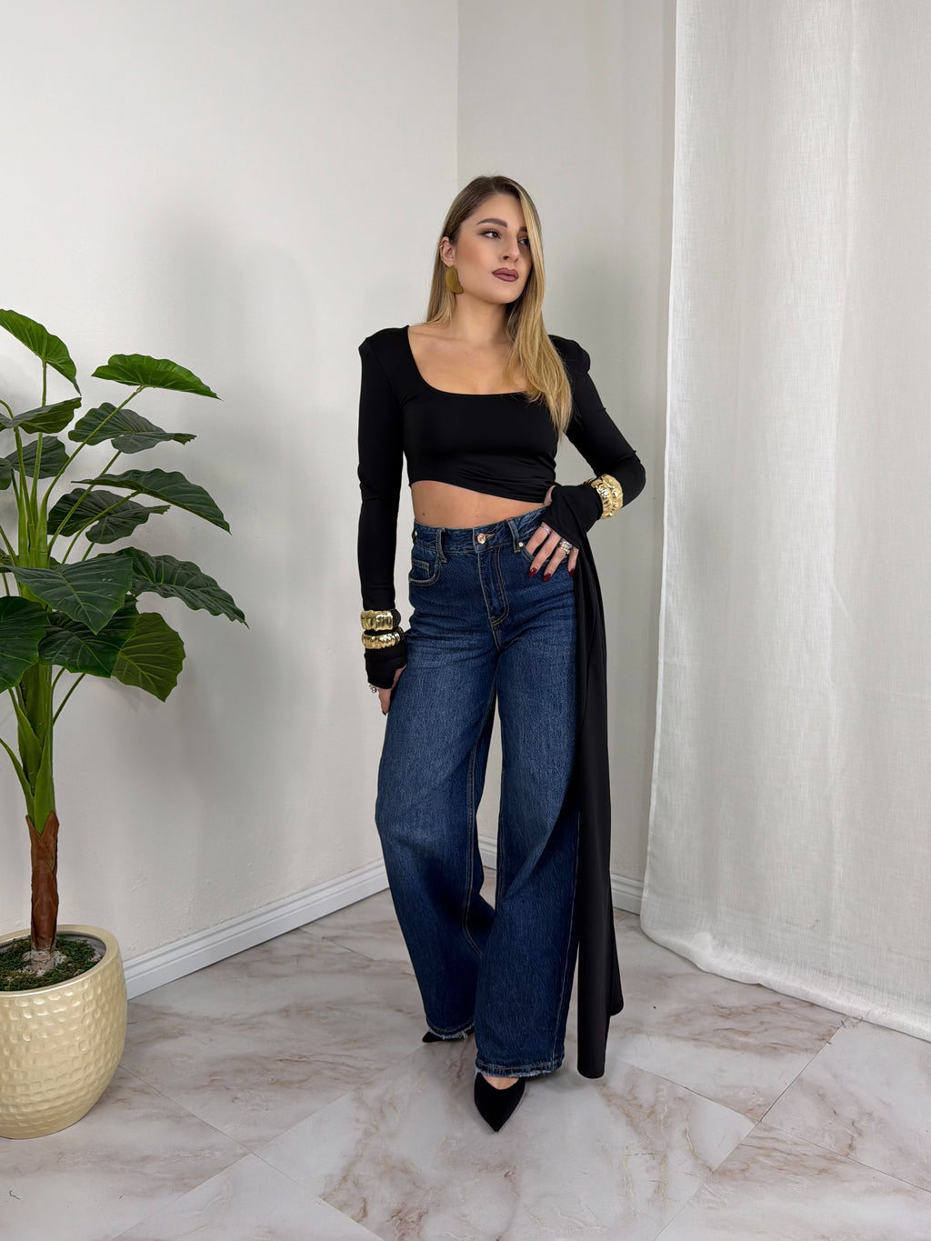 JEANS PALAZZO H5198