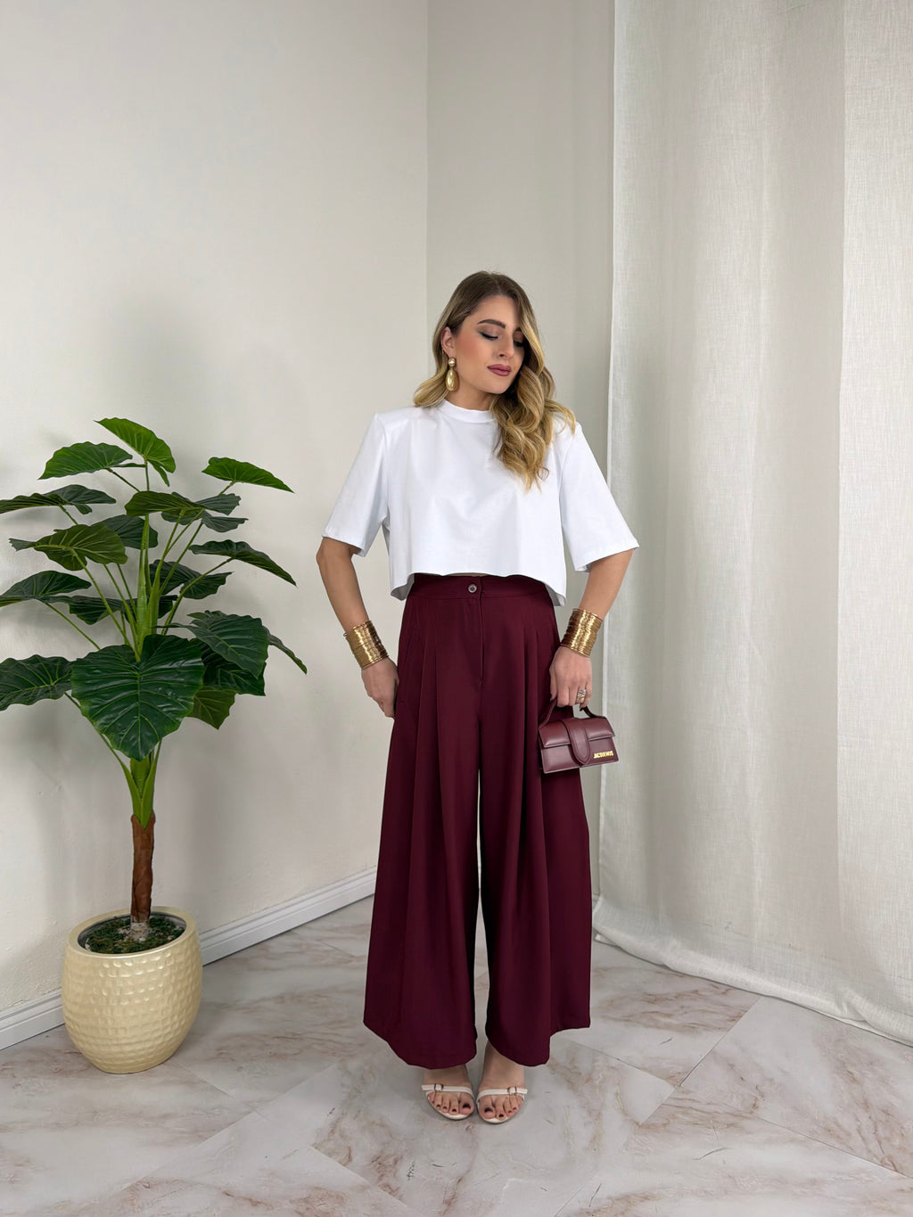 T-SHIRT CROP SPALLINA