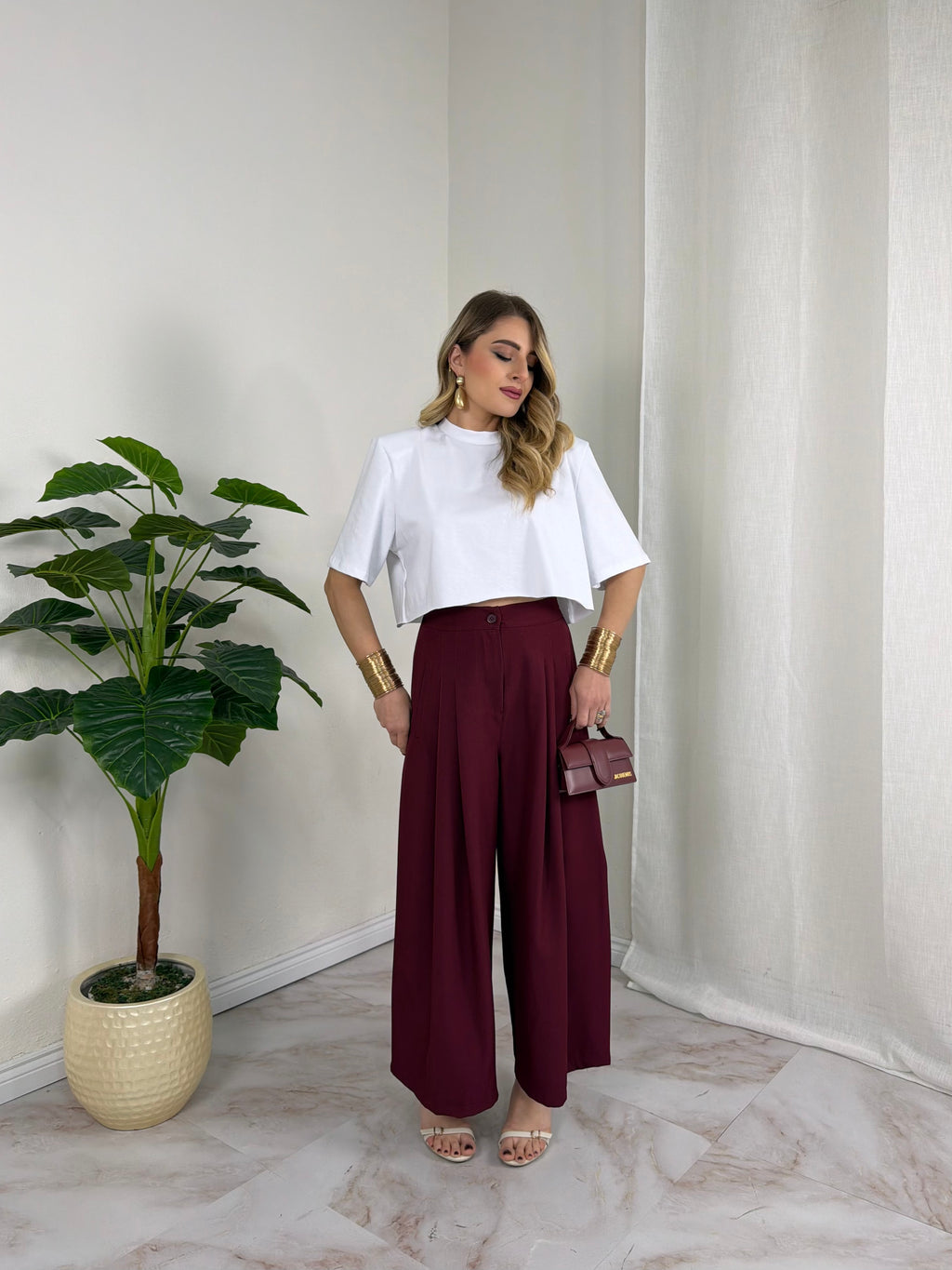 T-SHIRT CROP SPALLINA