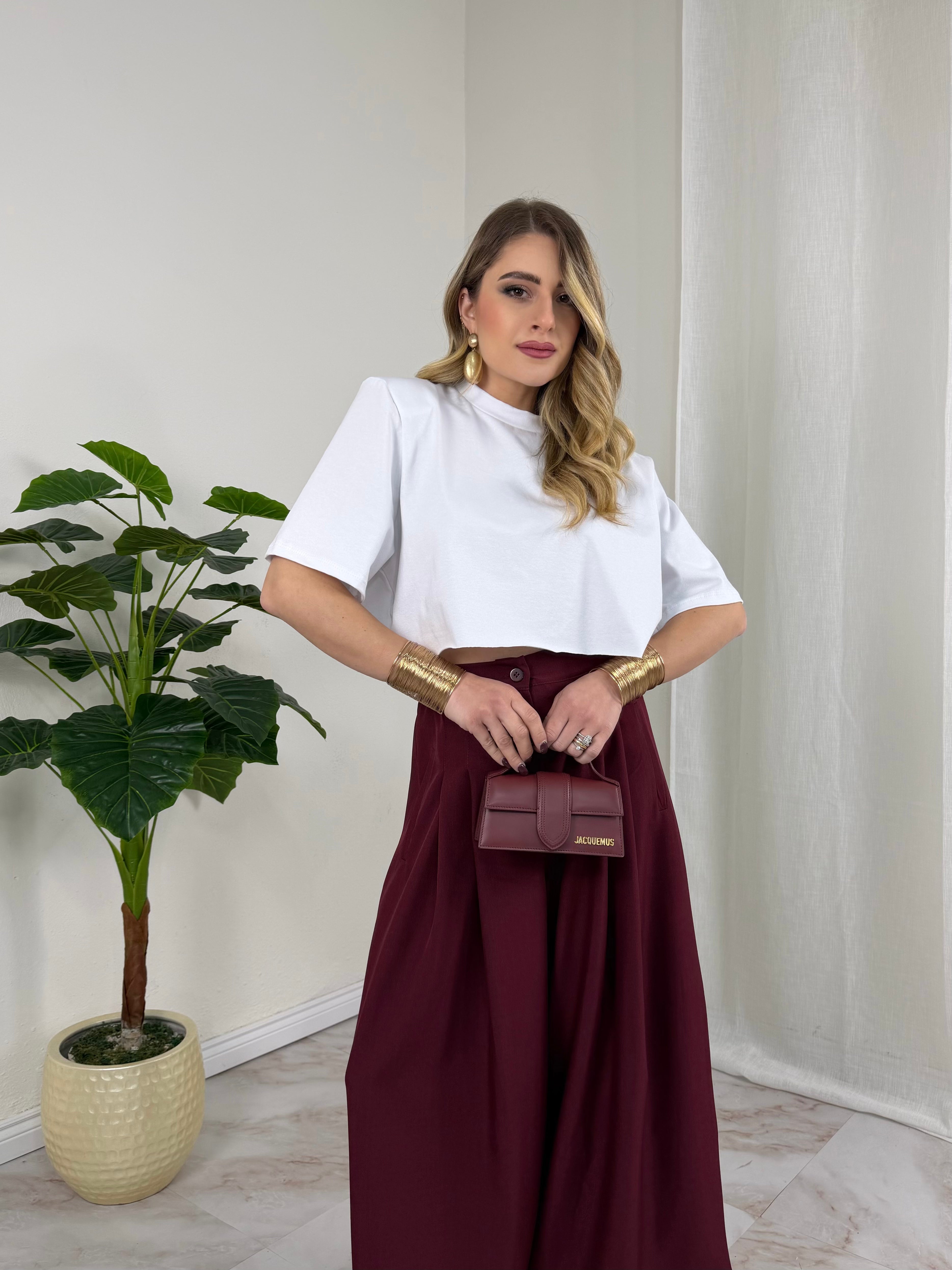 T-SHIRT CROP SPALLINA