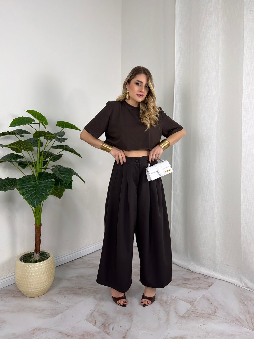 T-SHIRT CROP SPALLINA