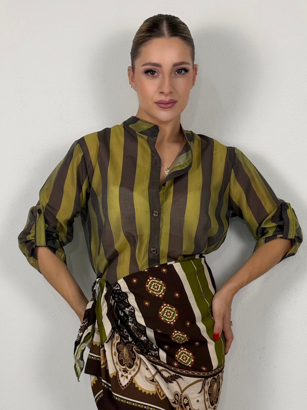 CAMICIA RIGHE REGULAR