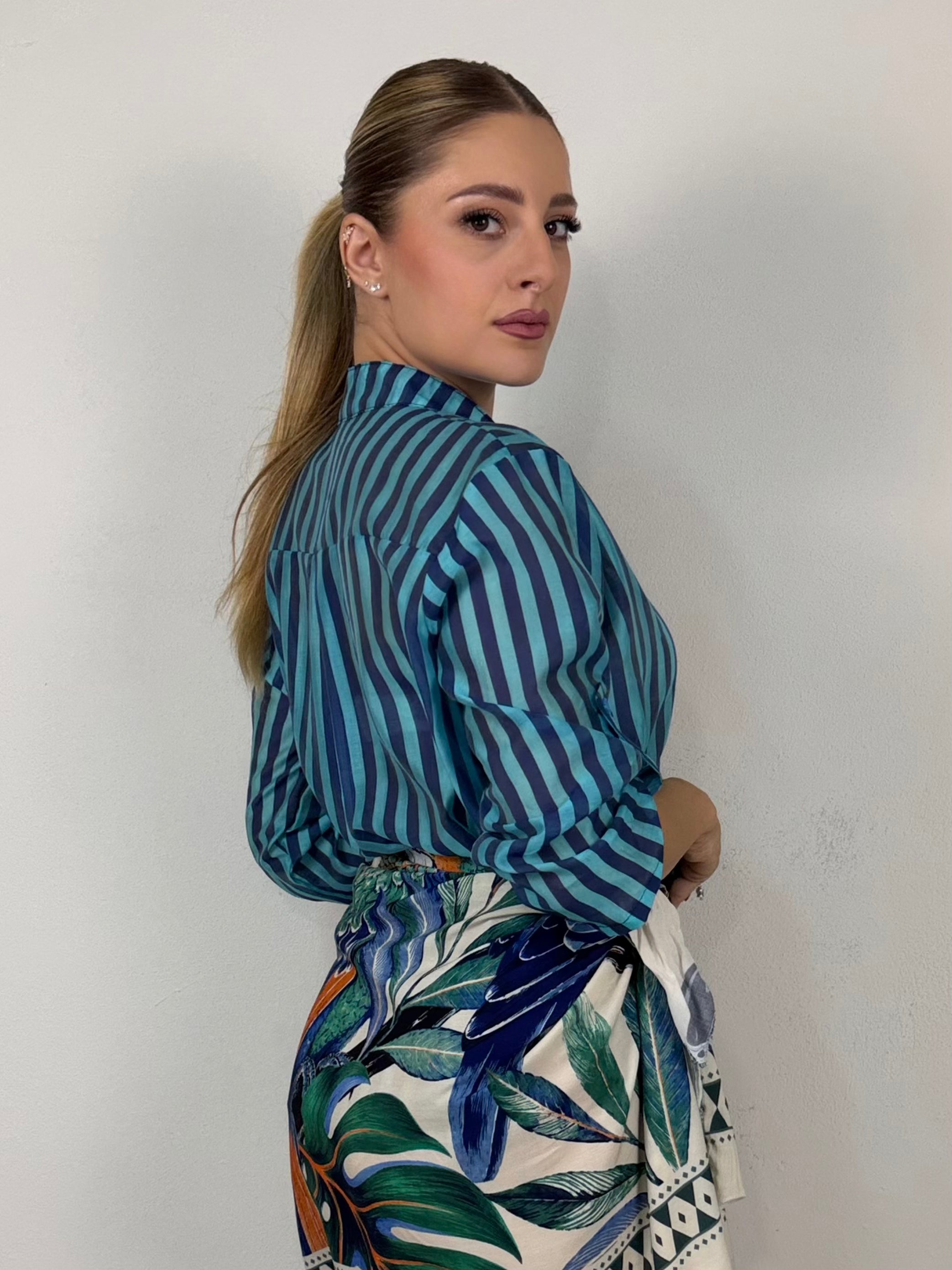 CAMICIA RIGHE SLIM