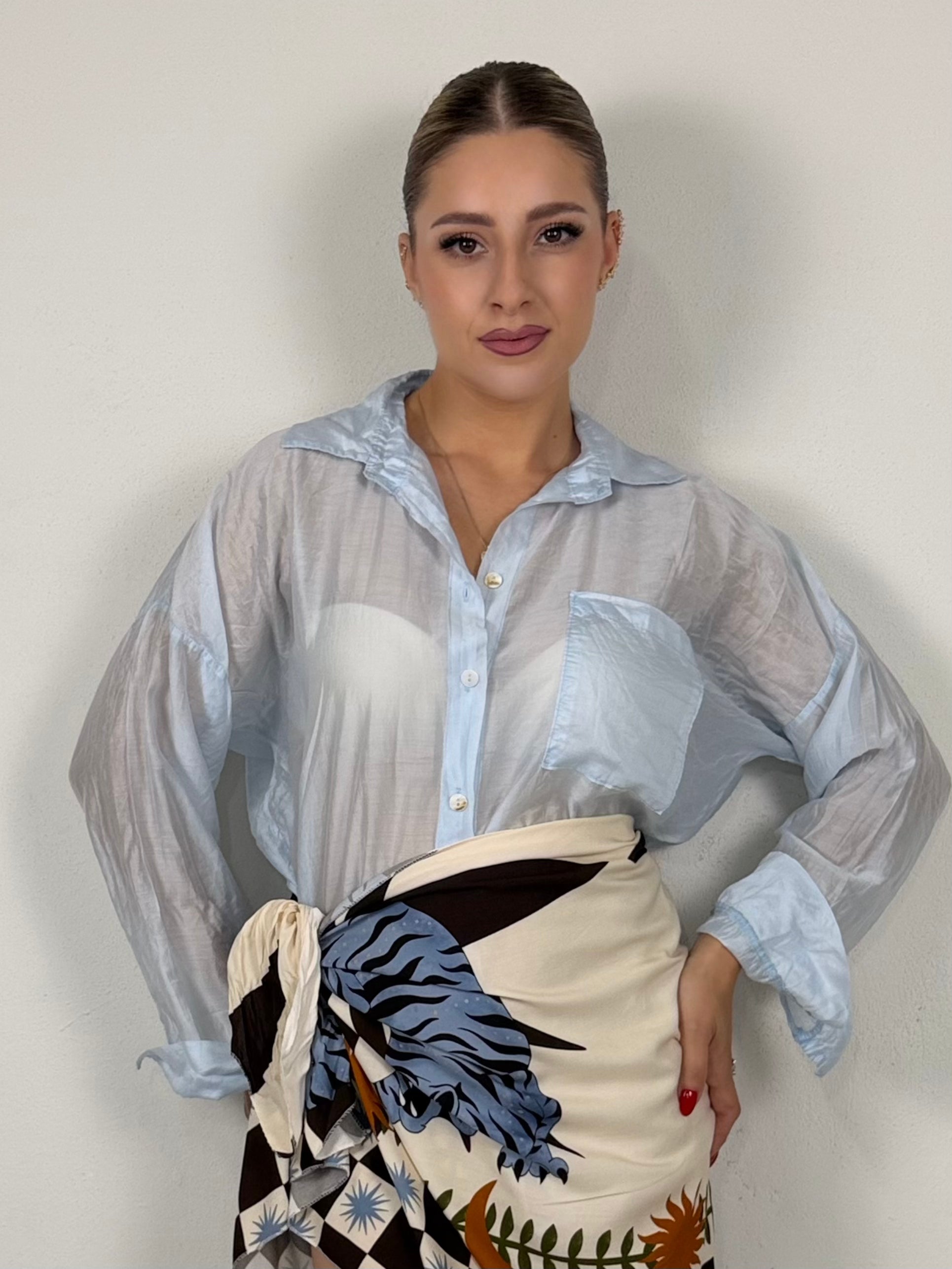 CAMICIA VELATA (25139)