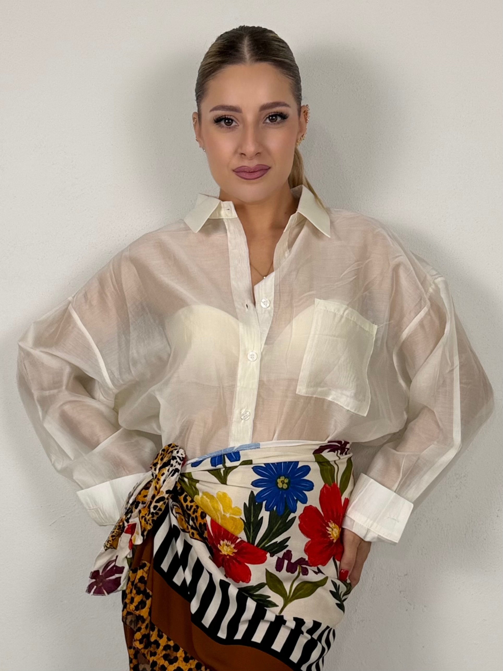 CAMICIA VELATA (6808)