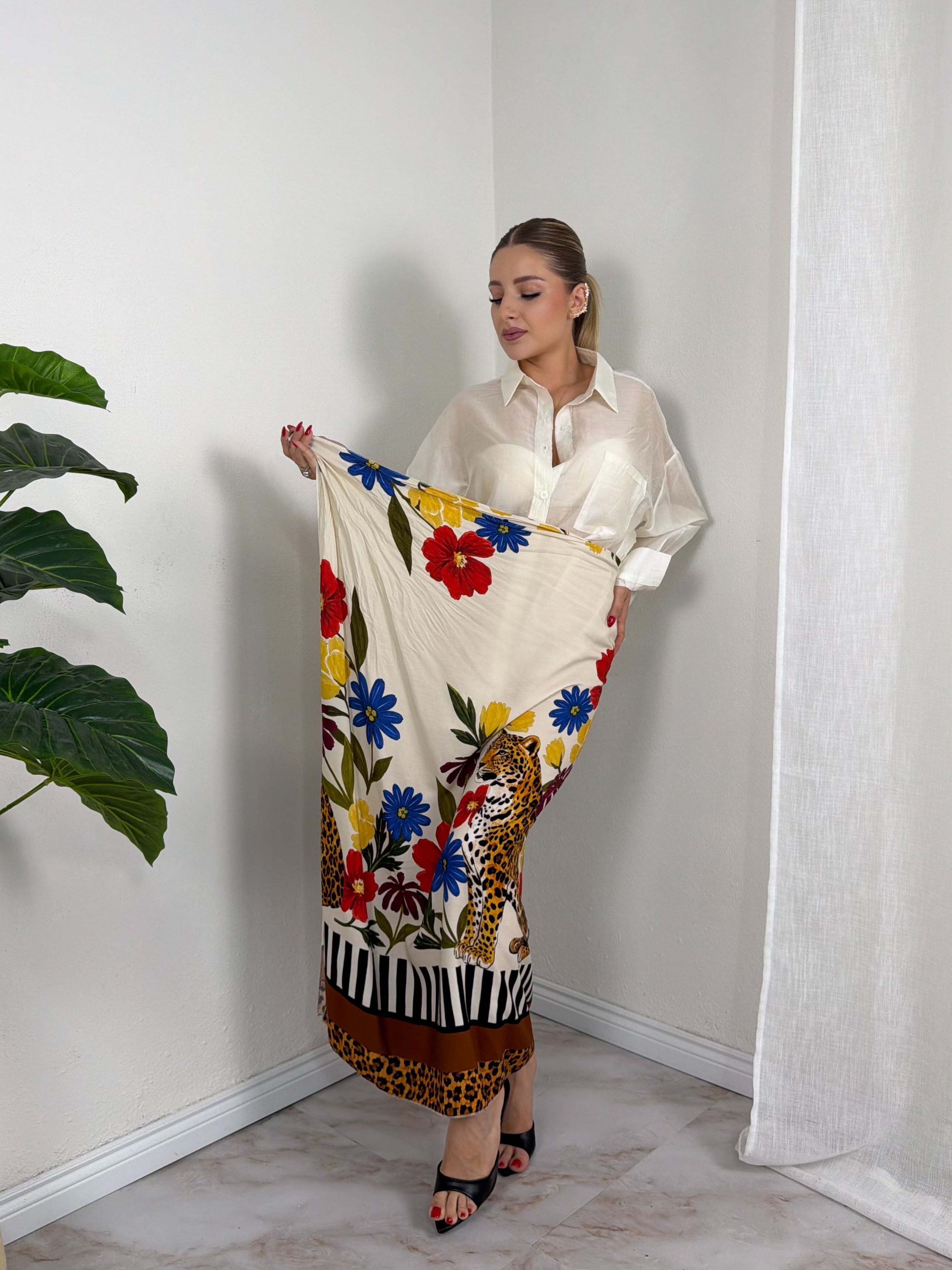 GONNA PAREO TIGER MIDI