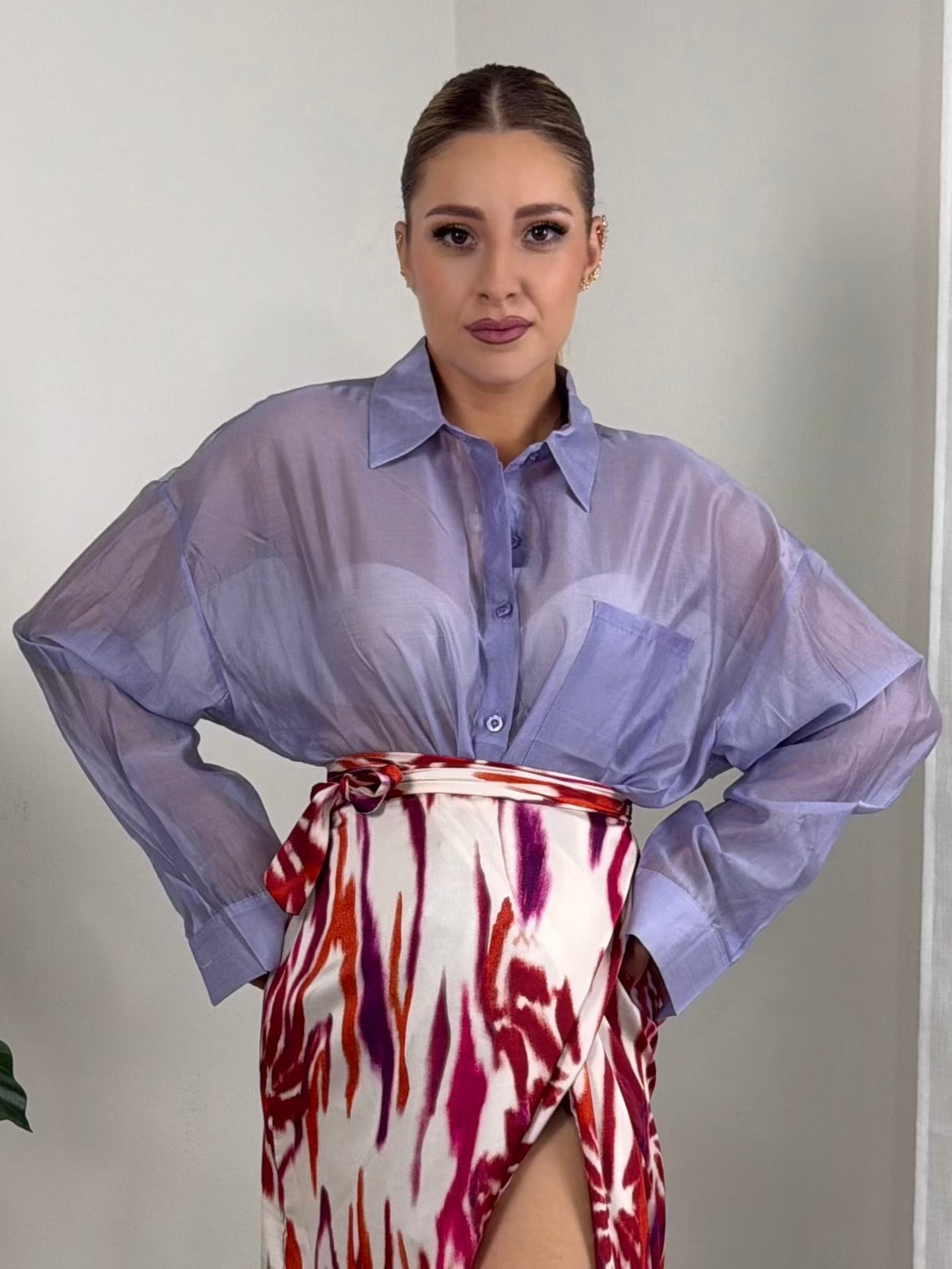 CAMICIA VELATA (6808)