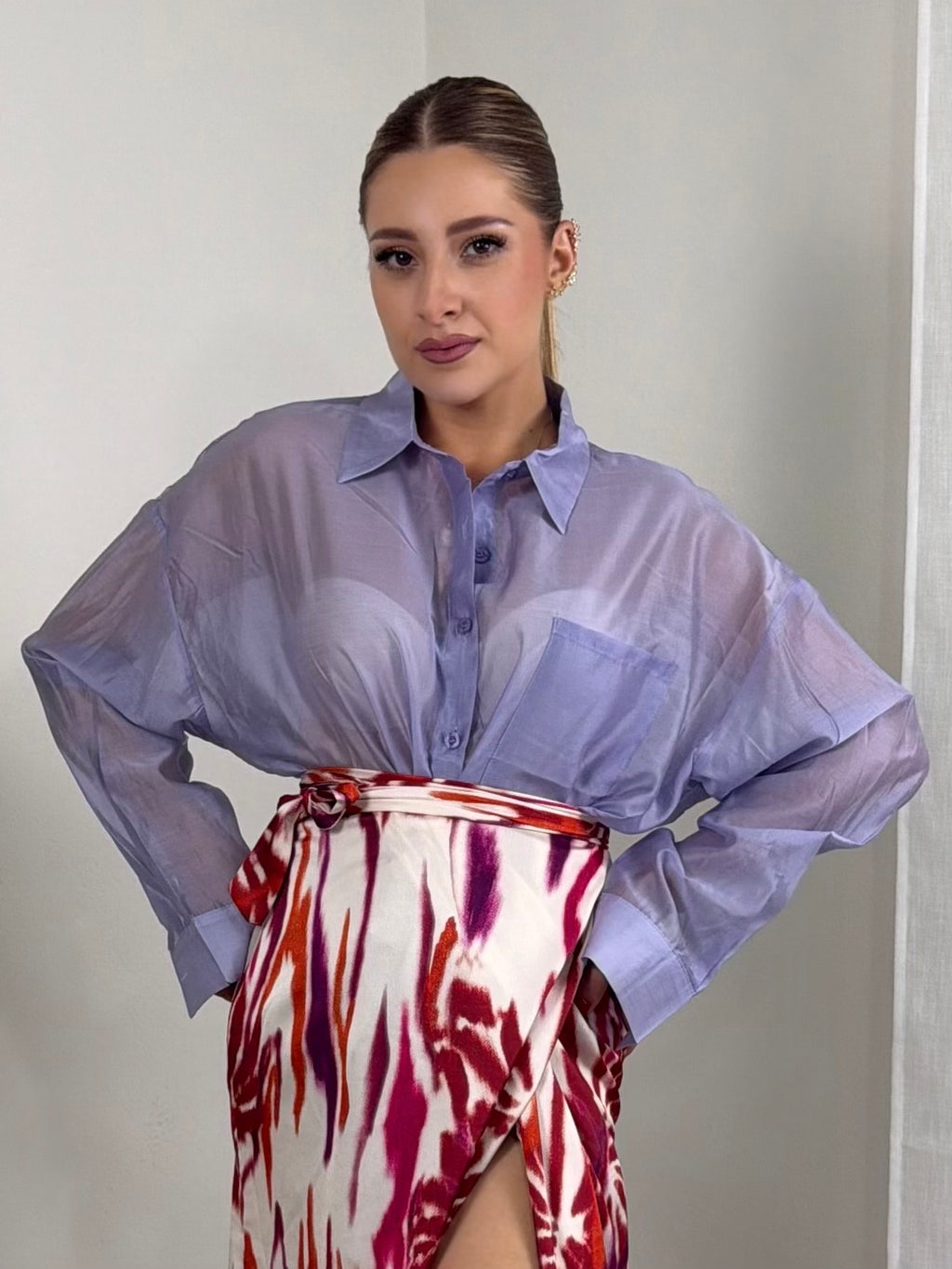 CAMICIA VELATA (6808)