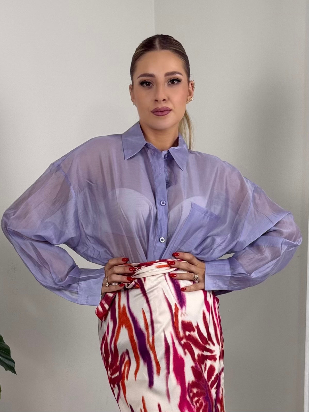 CAMICIA VELATA (6808)