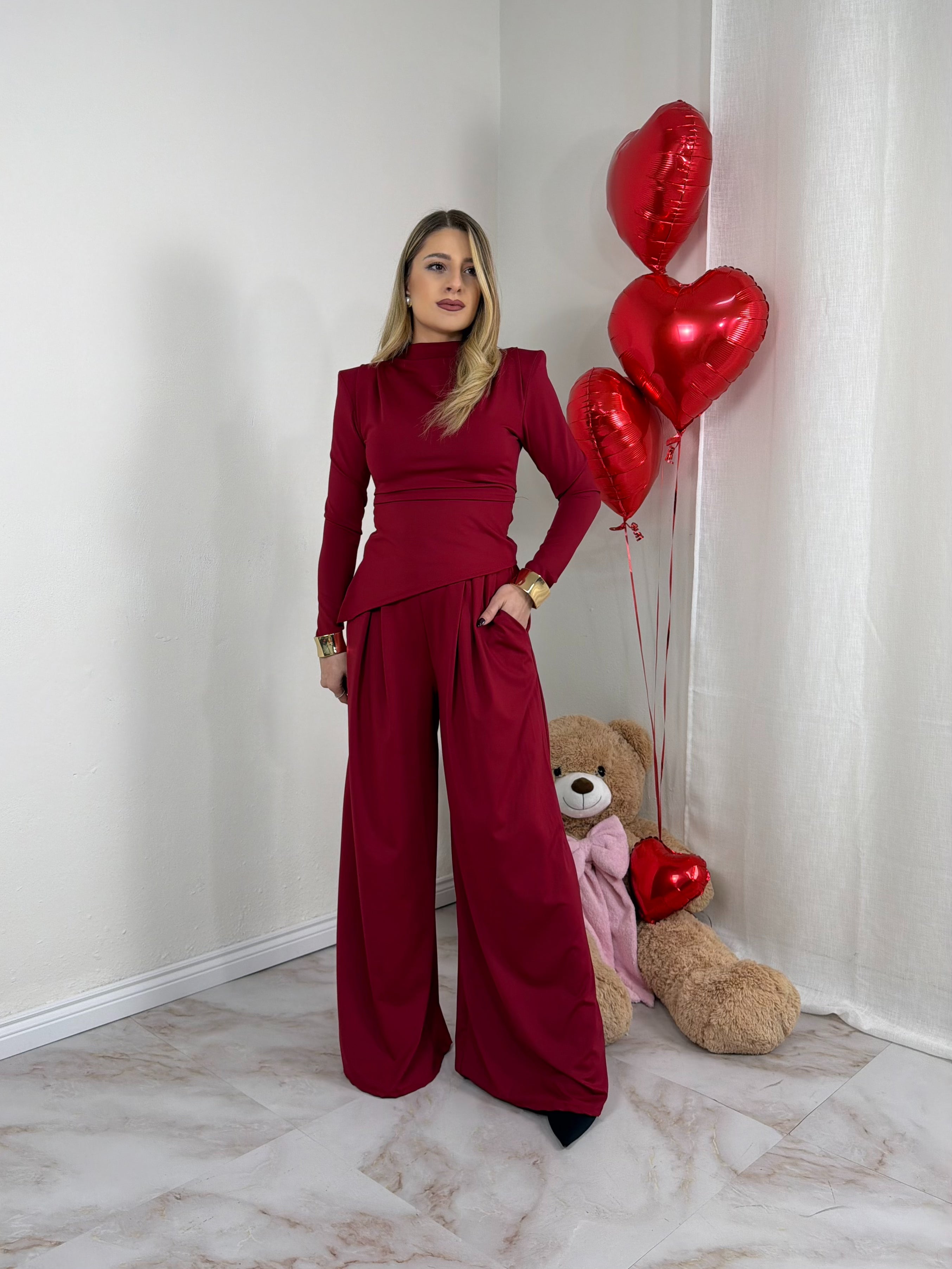 COORDINATO MEREDITH RED