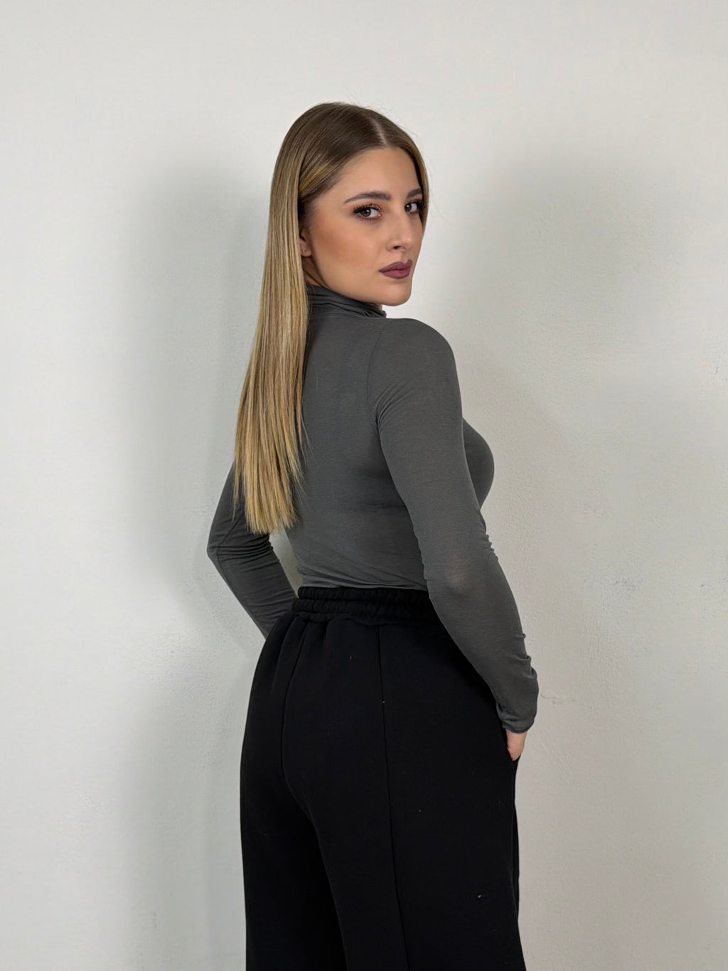 MAGLIA MISTO CASHMERE COLLO ALTO LORY