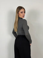MAGLIA MISTO CASHMERE COLLO ALTO LORY