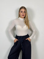 MAGLIA MISTO CASHMERE COLLO ALTO LORY