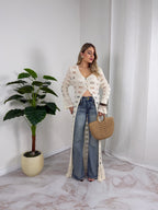 JEANS ZAMPA BORCHIE GOLD