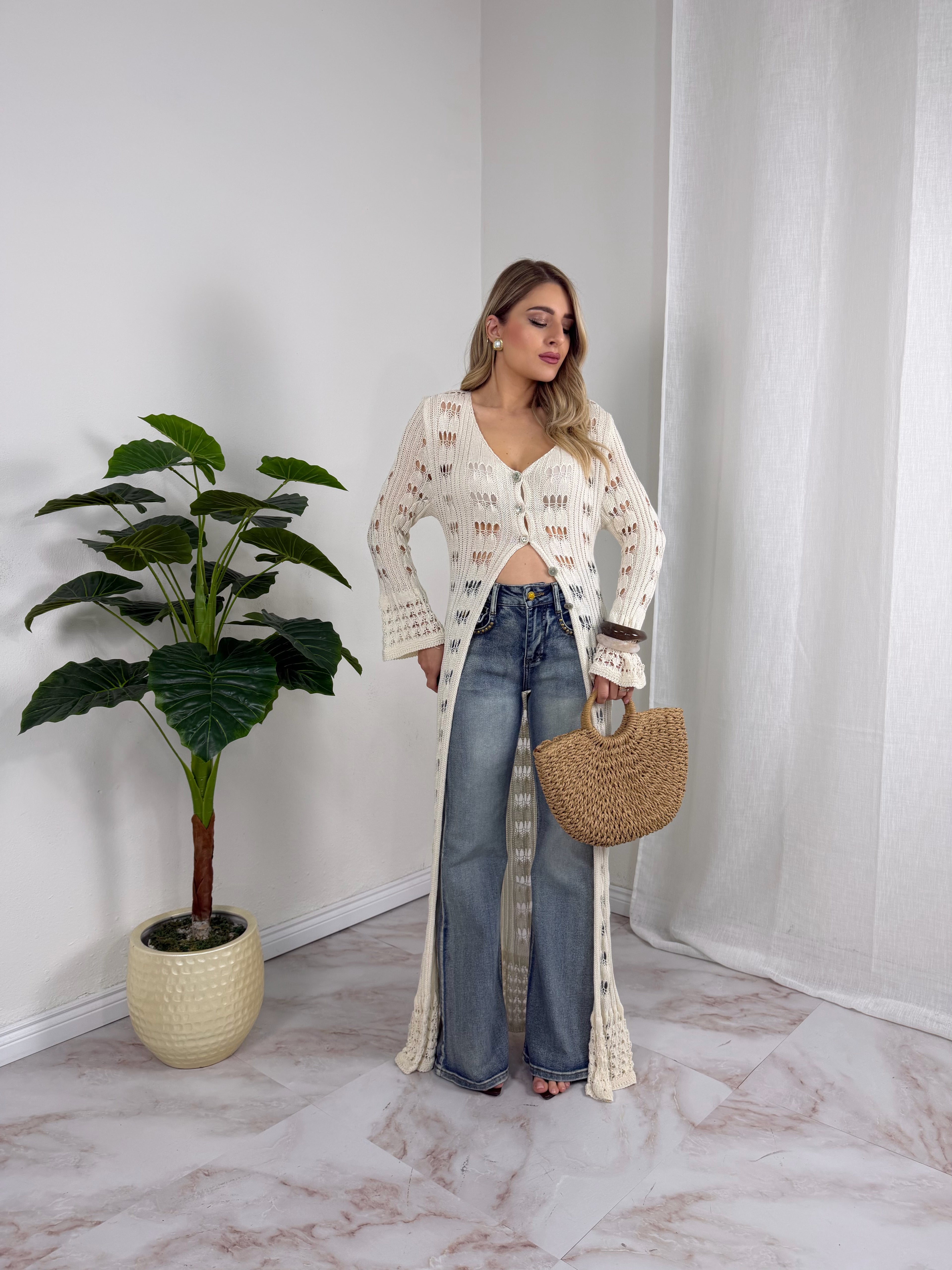 JEANS ZAMPA BORCHIE GOLD