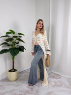 JEANS ZAMPA BORCHIE GOLD