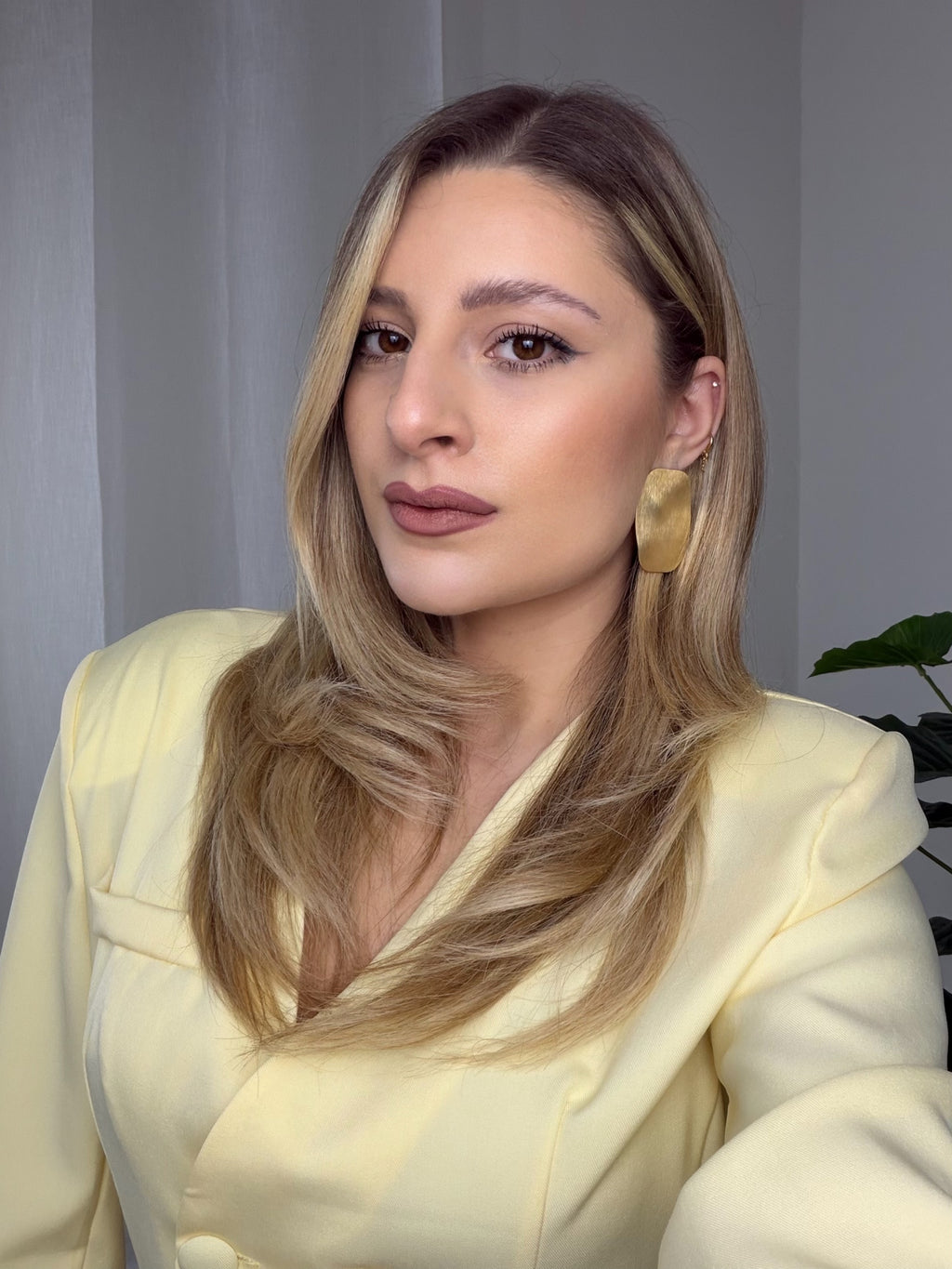 ORECCHINI QUADRATI GOLD