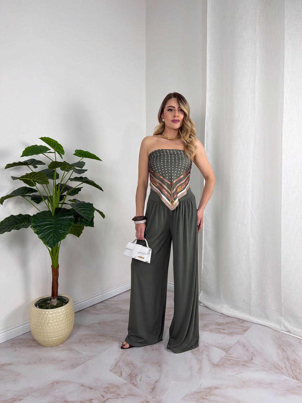 PANTALONE + FOULARD ODETTE