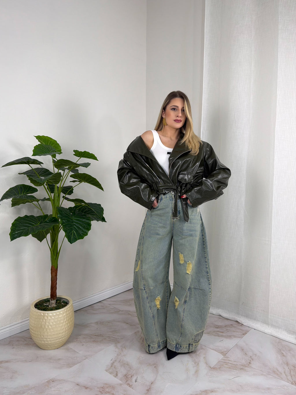 JEANS REVERSE POCKET