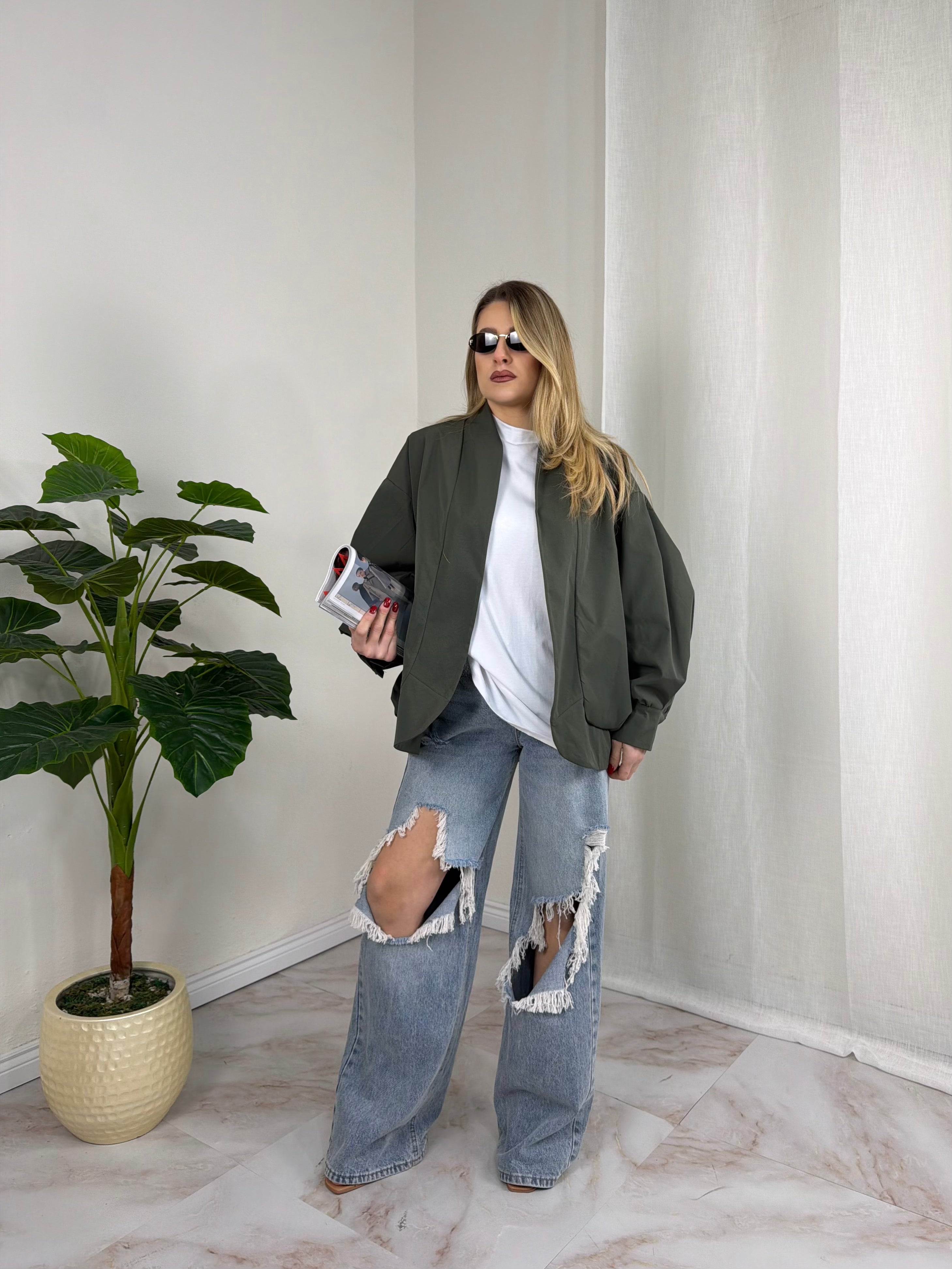 TRENCH OVER MANHATTAN