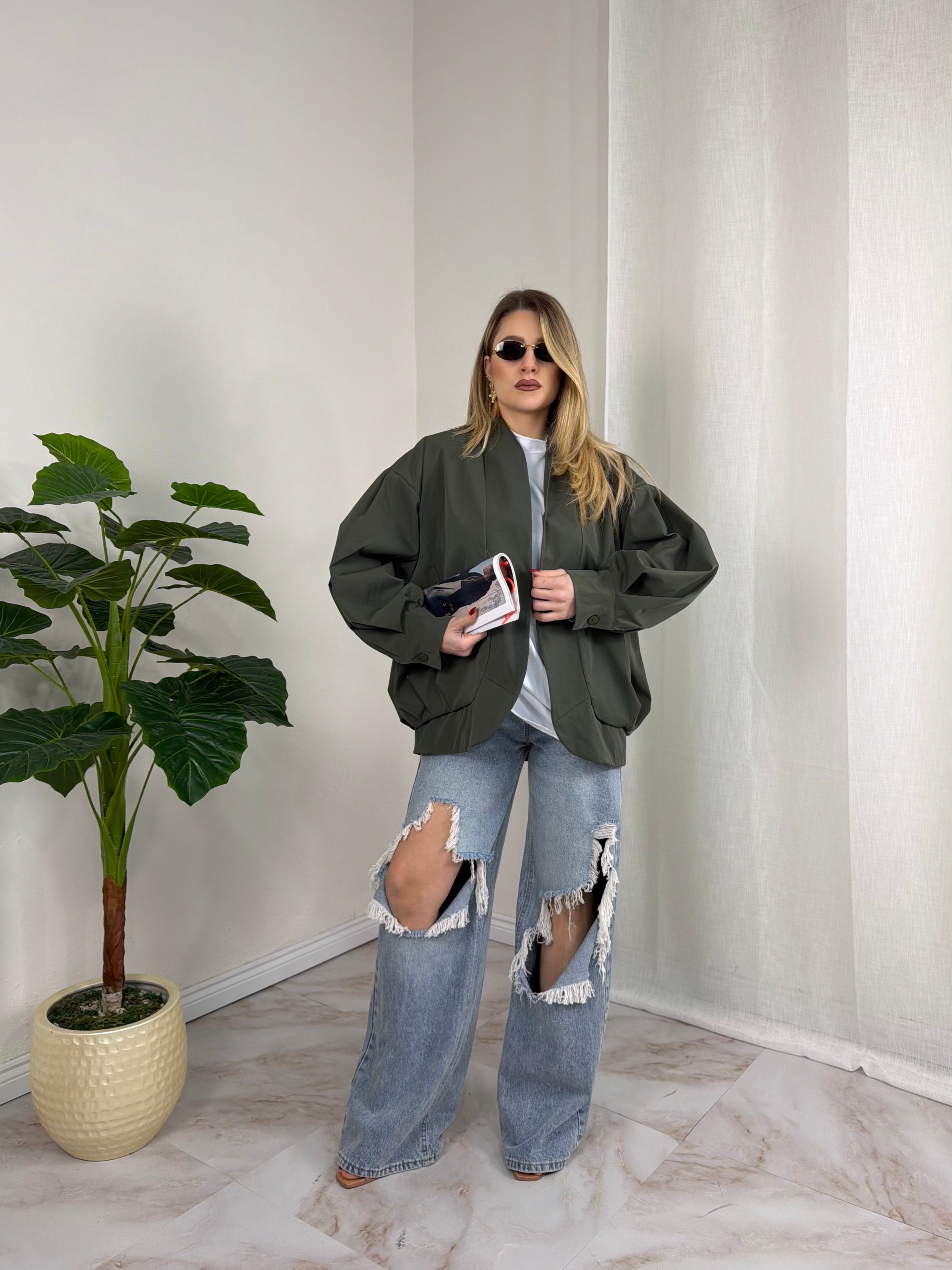 TRENCH OVER MANHATTAN