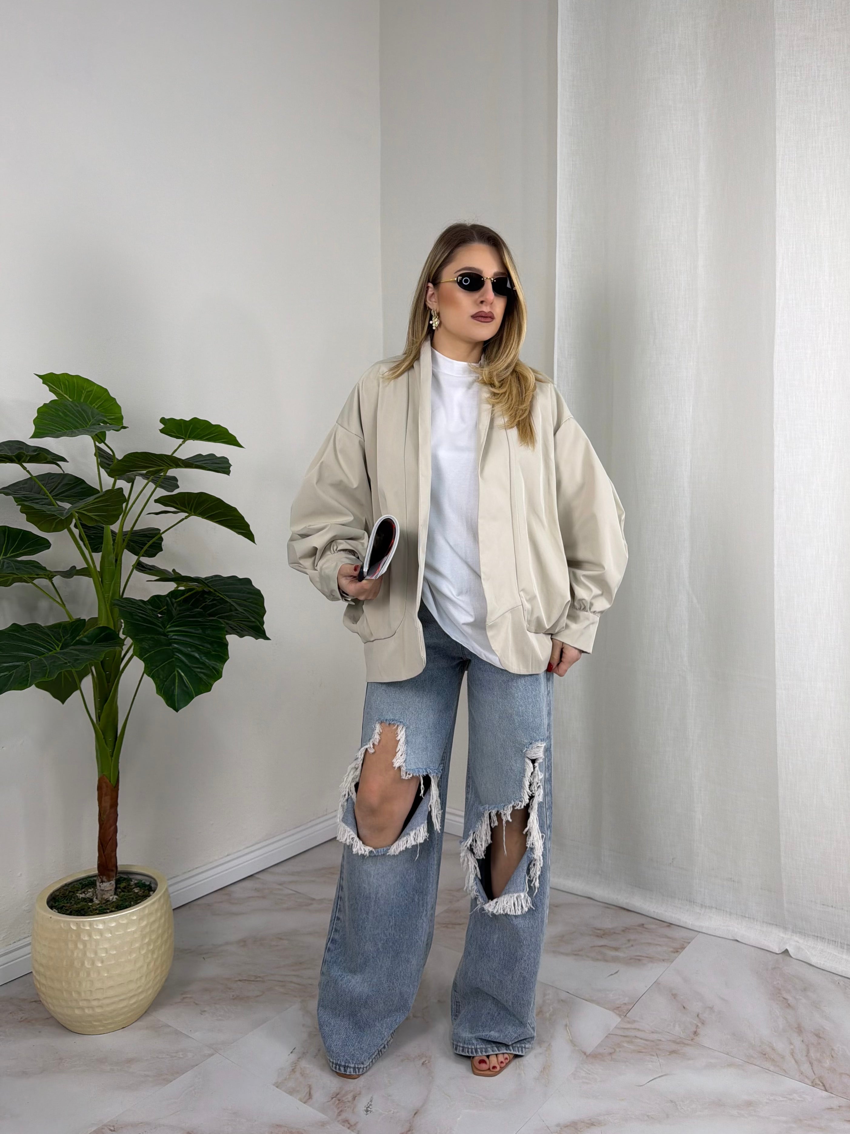 TRENCH OVER MANHATTAN