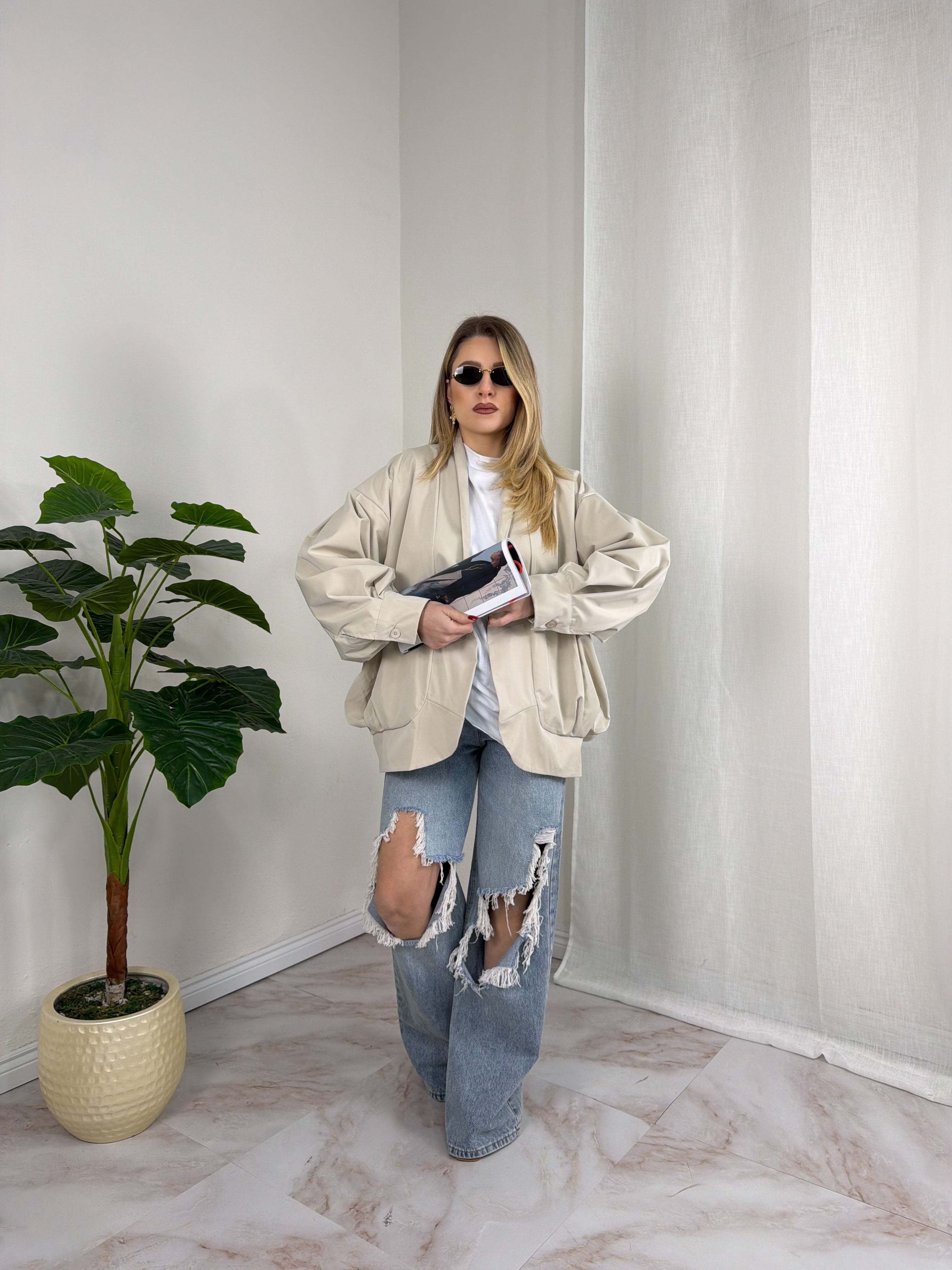 TRENCH OVER MANHATTAN