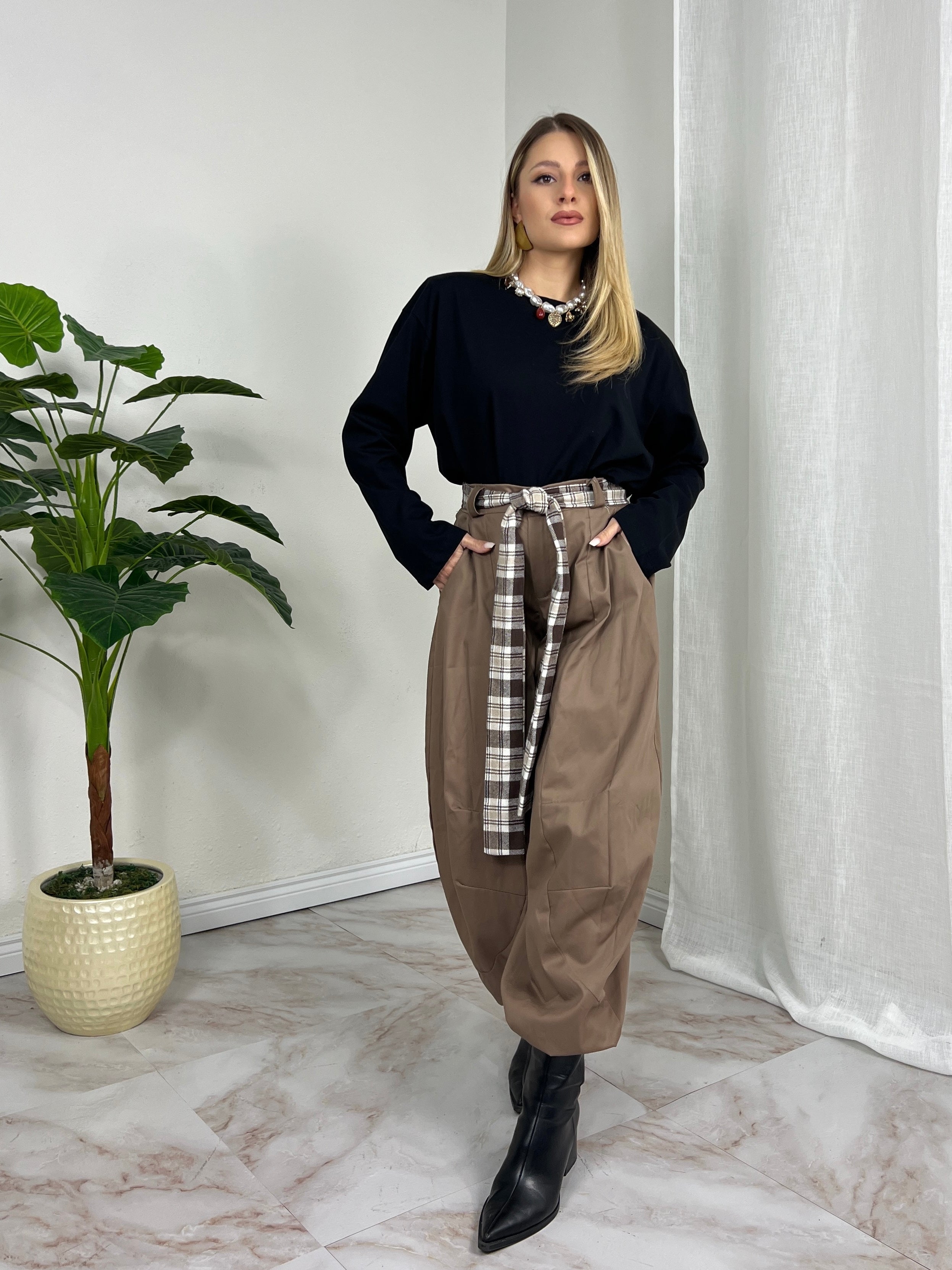 PANTALONE CINTURA CAMICIA