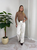 JEANS WHITE + CINTURA MARSUPIO