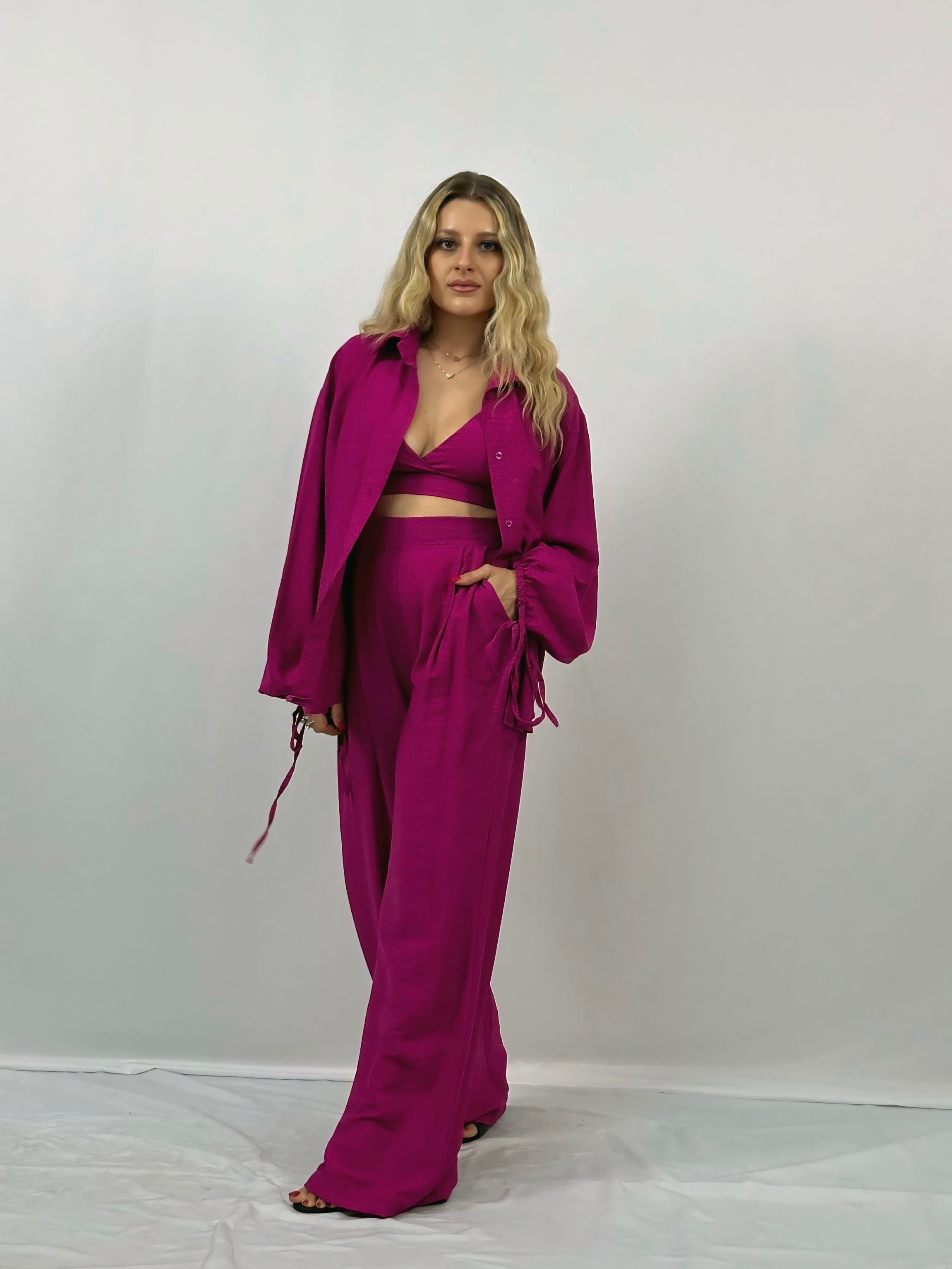 COORDINATO 3 PZ LINO