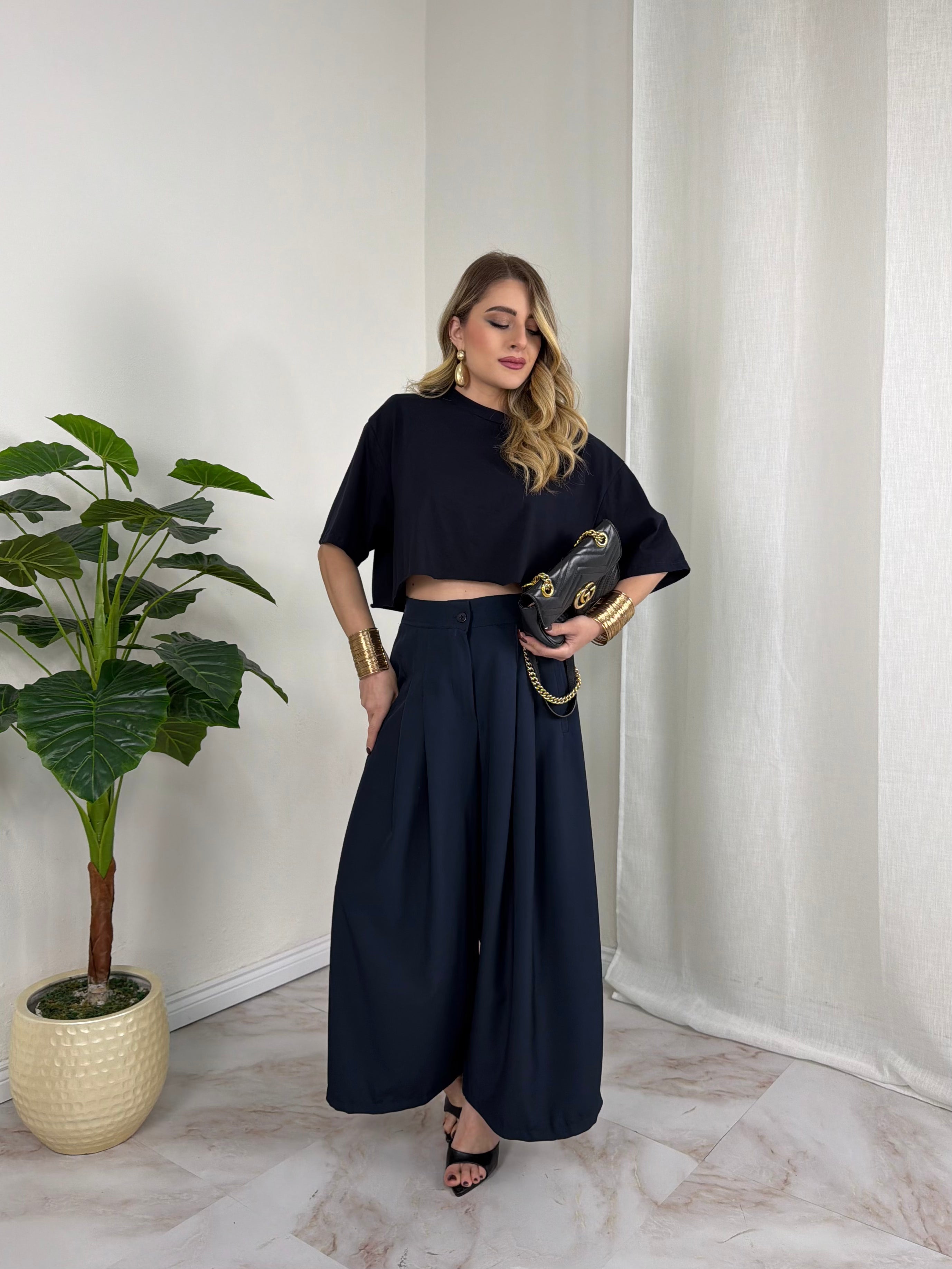 T-SHIRT CROP SPALLINA