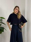 T-SHIRT CROP SPALLINA