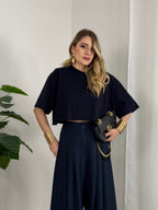 T-SHIRT CROP SPALLINA