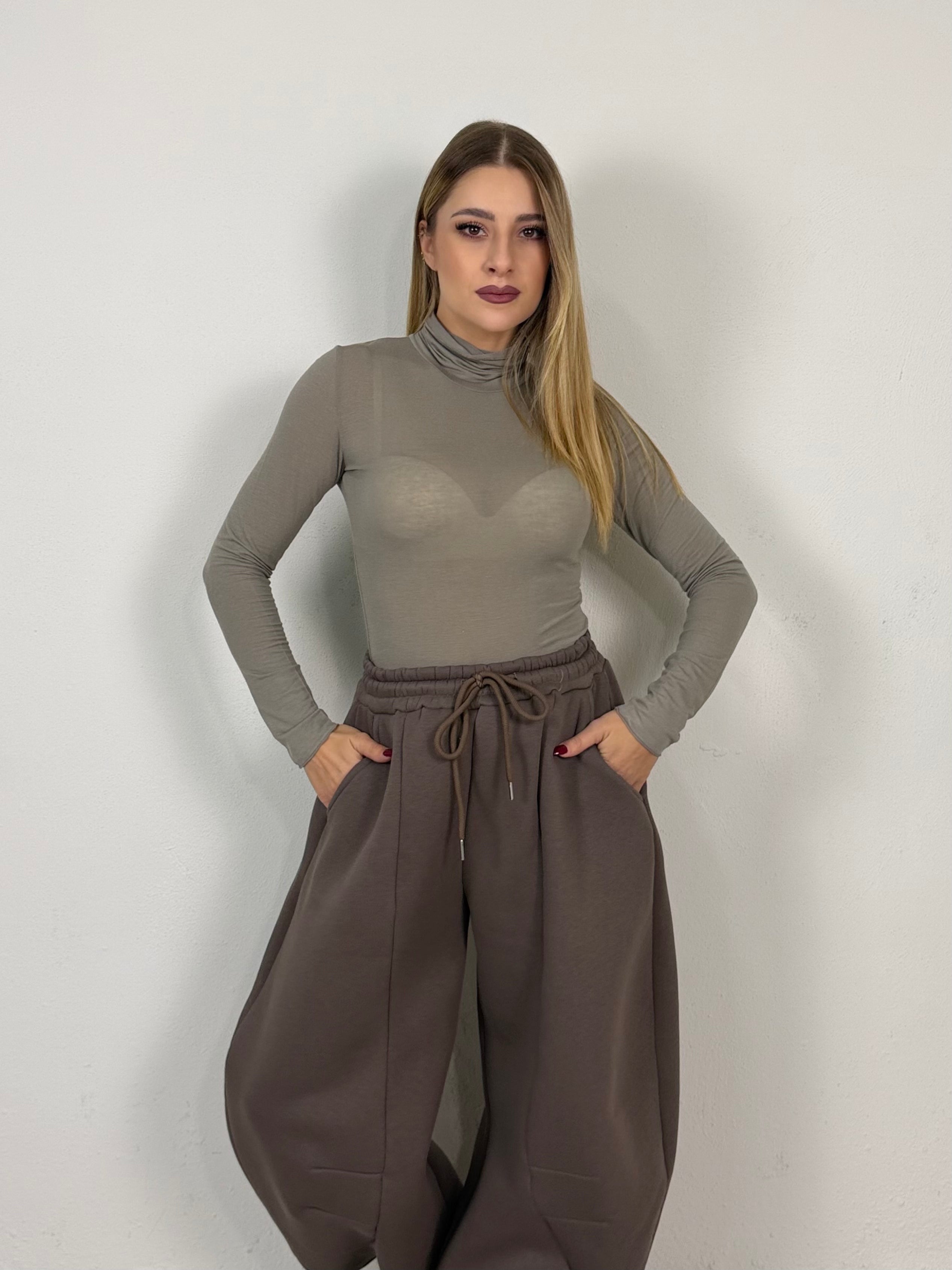 MAGLIA MISTO CASHMERE COLLO ALTO LORY