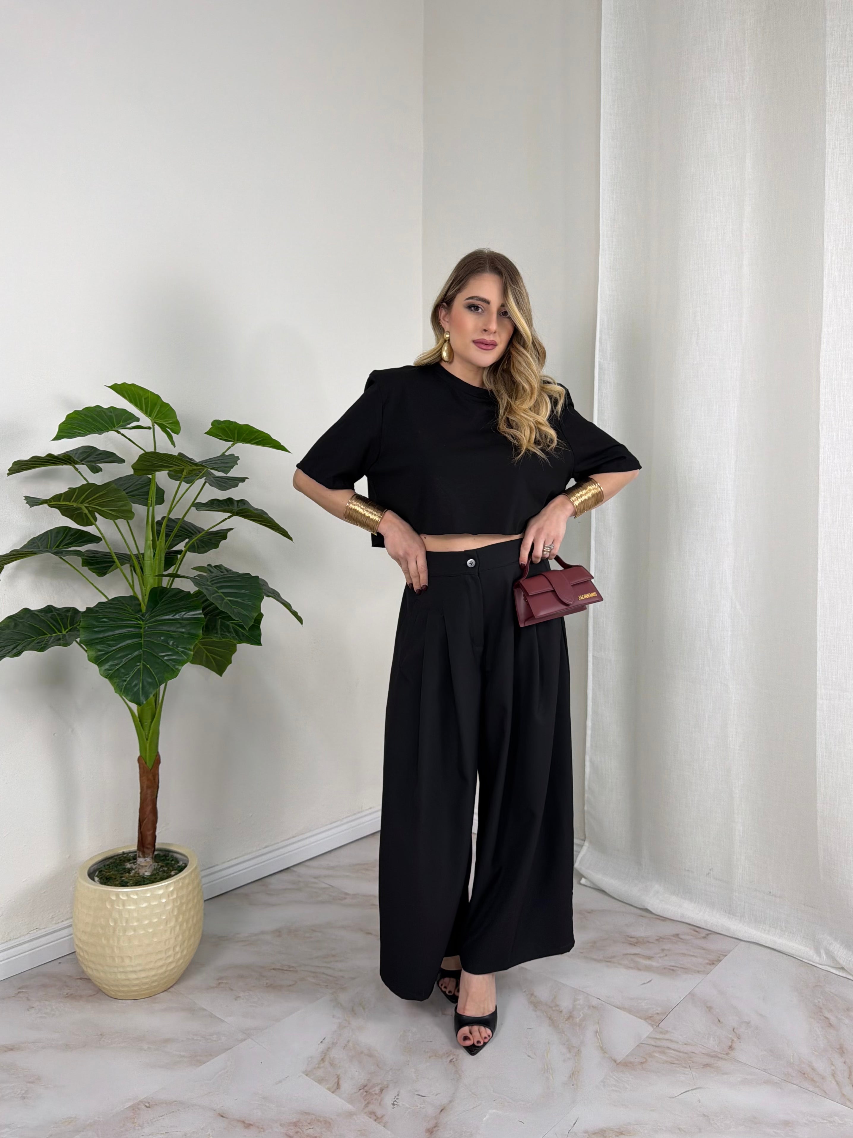 T-SHIRT CROP SPALLINA