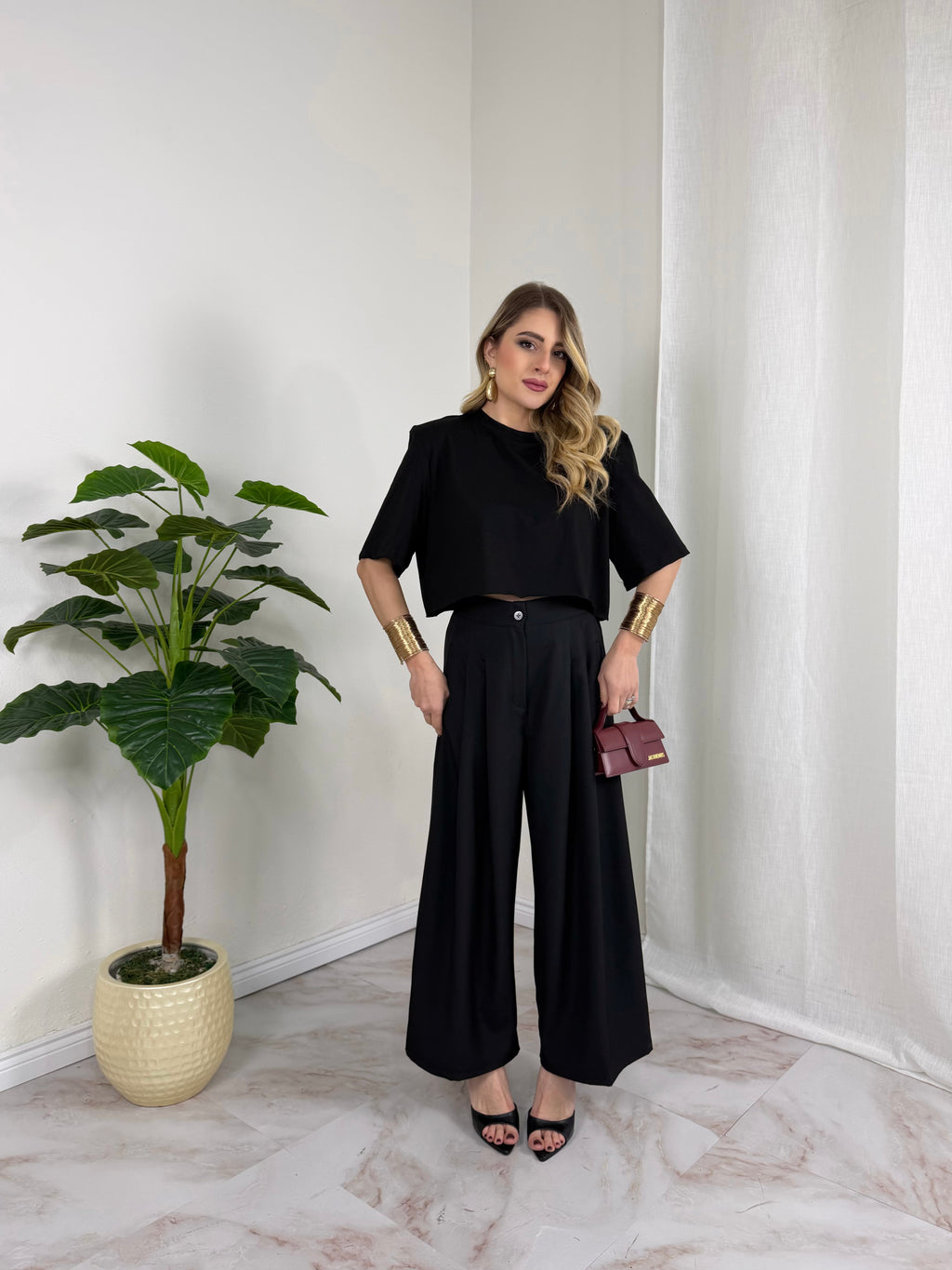 T-SHIRT CROP SPALLINA