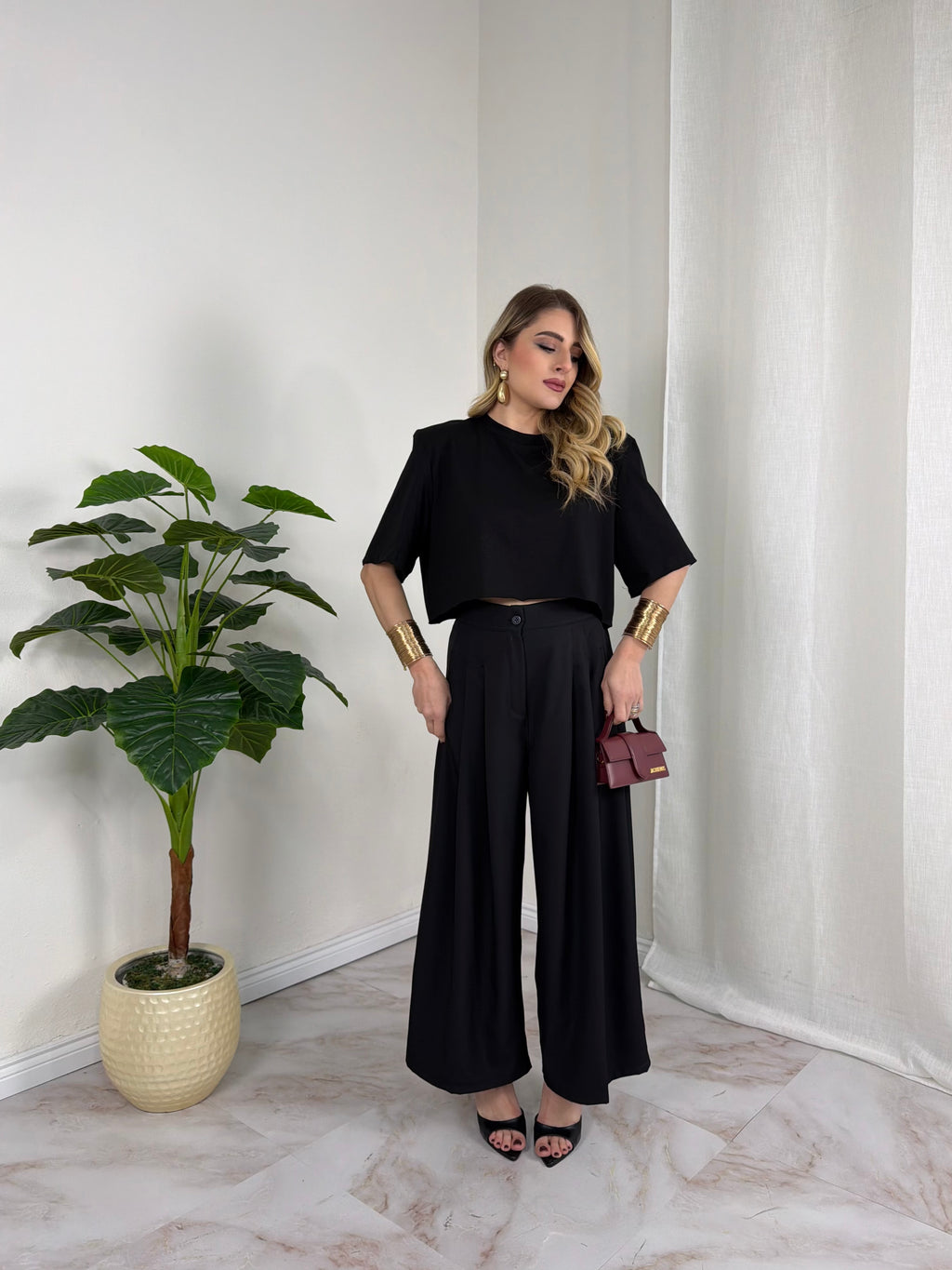 T-SHIRT CROP SPALLINA